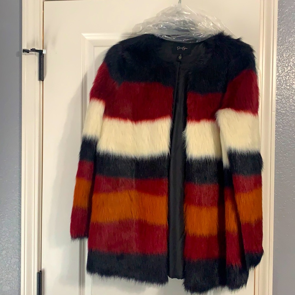 Jessica Simpson Faux Fur Jacket…STUNNING